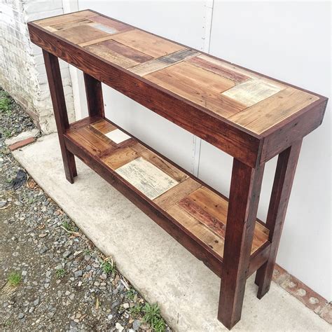 Reclaimed Wood Sofa Table Hand Made By Eraleaven On Etsy