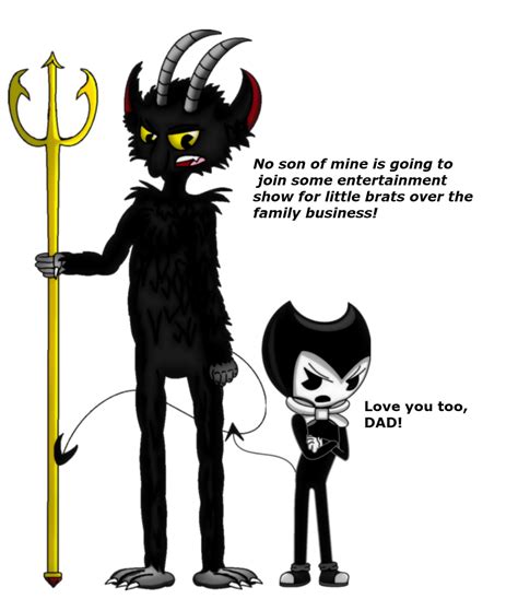 Bendy And His Father The Devil By Maccagemdiamond On Deviantart