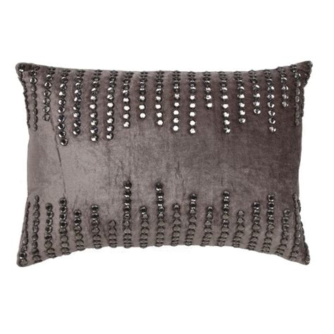 Jewel Pillow In Grey Pillows Decorative Pillows Velvet Pillows