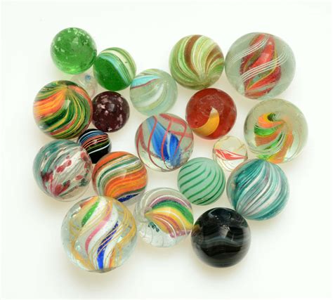 Lot Detail Lot Of 20 Handmade Marbles