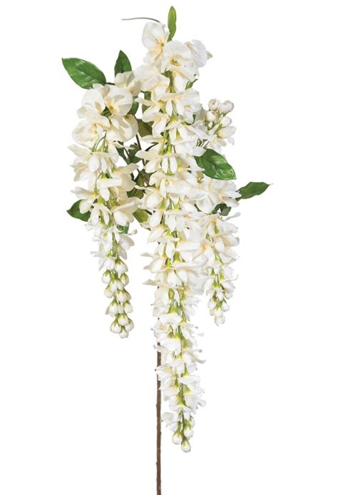 wholesale hanging wisteria spray 67 cream pioneer imports and wholesale