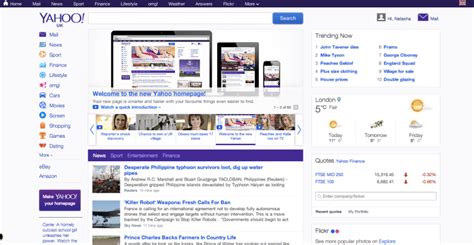 Yahoo Finally Takes Its New Look Homepage Global Bringing It To Seven