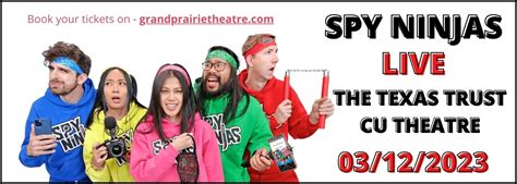 Spy Ninjas Live Cancelled Tickets 12th March Texas Trust Cu Theatre