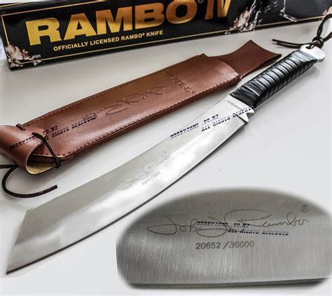 Rambo 420b Forged Silver Blade Hunting Knives Machete Replica Hobby Zone