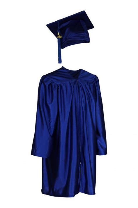 Preschool Cap And Gown Royal Blue Satin Celtic Graduations