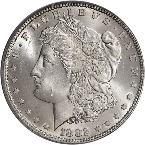 1882 Us Morgan Silver Dollar 1 Pcgs Ms63 Ebay