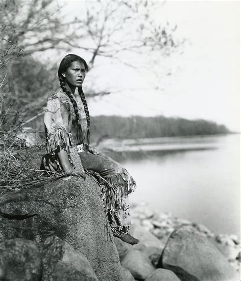 Ojibwe Woman Ponemah [mn] 1908 By Roland W Reed Restored And Enlarged Vintage Photo Reprint