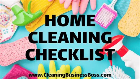 Home Cleaning Checklists For Your Cleaning Business Cleaning Business