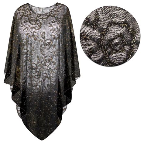 This pullover crochet poncho tutorial has tons of photos for a beginner pattern! SOLD OUT! New! Sheer Black Lace with Gold Thread in a ...