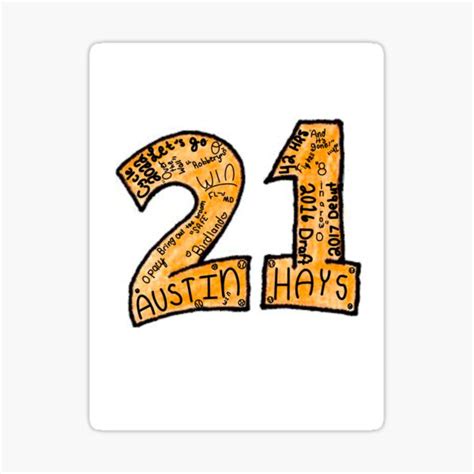 Austin Hays Sticker For Sale By Keiraskorner Redbubble