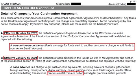 Learn about their financial costs, when they might be helpful and the potential dangers of using them. Changes to American Express Credit Card Terms (AMEX Send Account, Cash Advances, AU AF Refunds ...