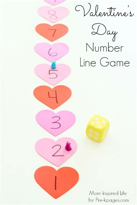 Valentine Counting Game For Preschool Pre K Pages Valentine