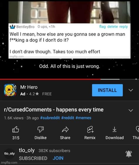 Someone Posted One Of My Cursed Comments To Reddit And It Got Featured