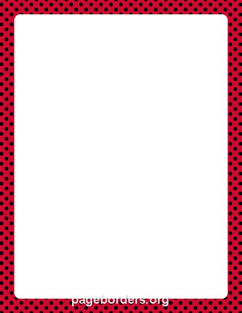 Red And Black Polka Dot Border Clip Art Page Border And Vector Graphics