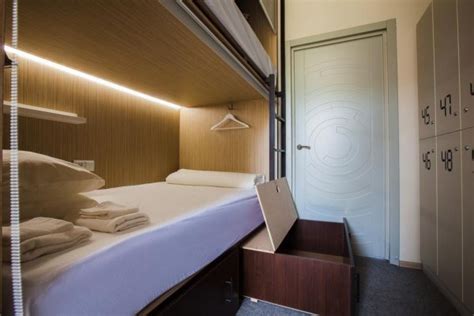 Nespresso machine with the capsules☕️ you can find in your room, the staff are so hospitable, and the chef also, he had. 8 Awesome Capsule Hostels that Change the Concept of Accommodation · HostelsClub