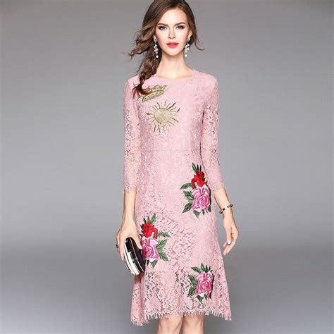 Women S Embroidery Party Dresses Runway Floral Bohemian Flower Embroidered Vintage Boho Mesh