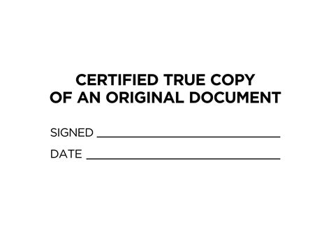 Certified True Copy Stamp Wendy Campbell