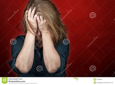 Desperate Sad Woman Crying Stock Image Image 37566481