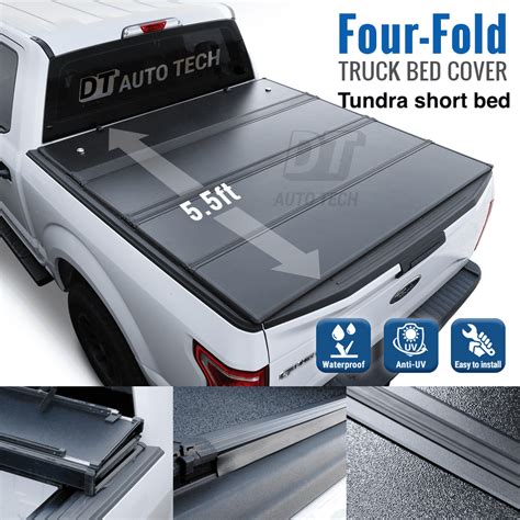For 2009 2021 Tundra 55ft Truck Bed Syneticusa Hard Quad Fold