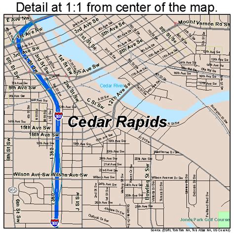 Cedar Rapids Iowa Street Map 1912000