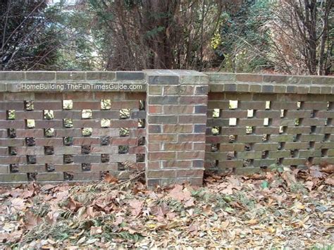 Pierced Brick Walls A Classic Screen Alternative White Brick