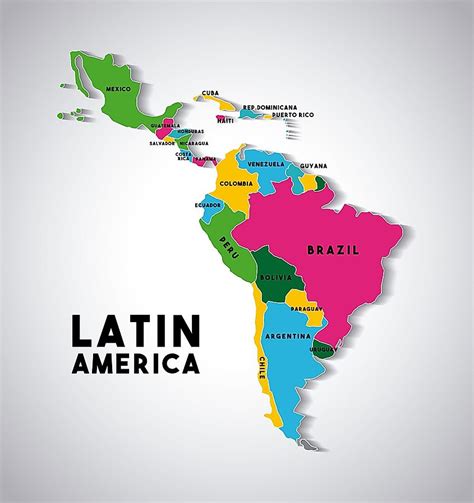 Map Of The Latin American Countries World Map