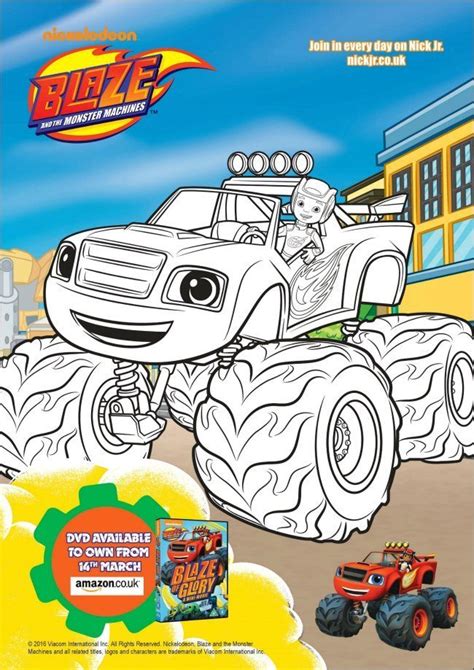 Boys love monster trucks and aj gets to drive one! Blaze and the Monster Machines printables