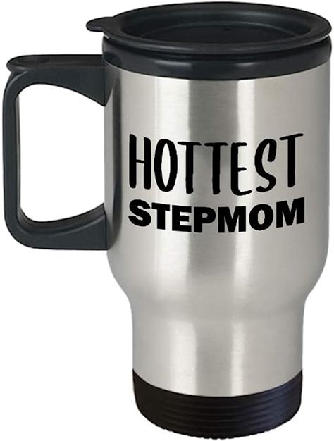 Amazon Com Hottest Stepmom Travel Mug Insulated Coffee Tumbler To My Step Mom Mothers Day
