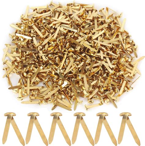 1000pack Paper Fasteners Large 516 X 1 Brass Plated Split Pins Diy
