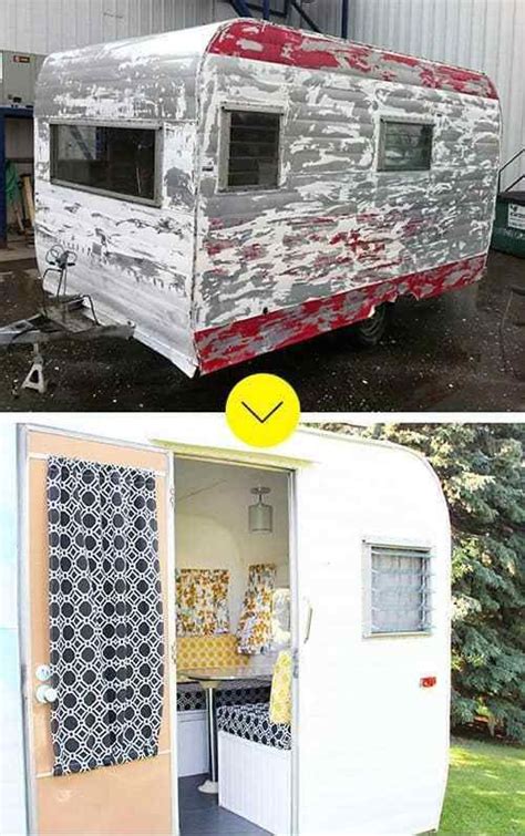 Before And After Rv Renovations09 Vintage Camper Remodel Camper