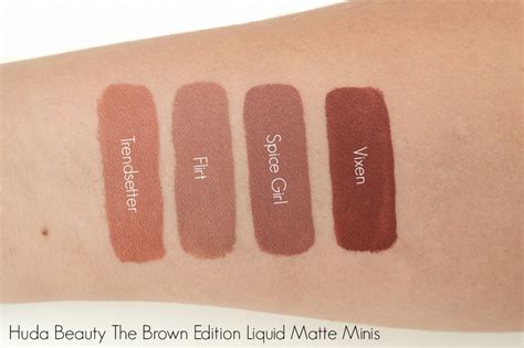 Huda Beauty The Brown Edition Liquid Matte Minis The Beautynerd