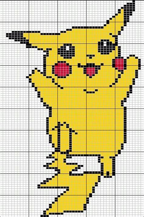 Solo Patrones Punto Cruz Pokemon Cross Stitch Crochet Pokemon Graph Crochet