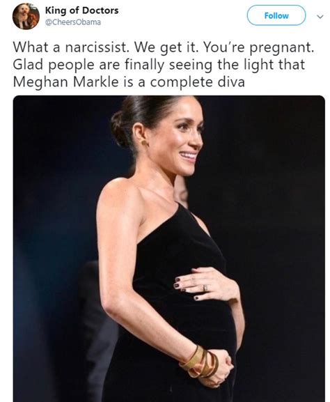 It Wont Fall Off Social Media Users Slam Meghan Markle For Always Cradling Her Bump