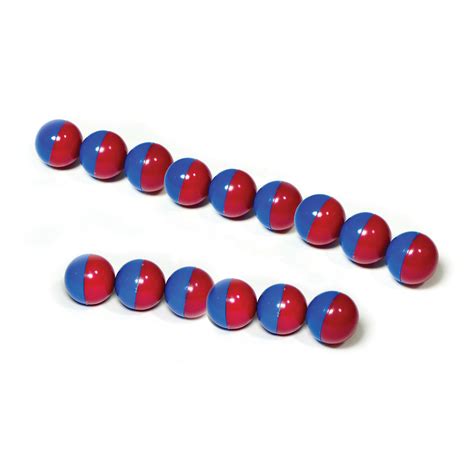 The Teachers Lounge® Northsouth Magnet Marbles Redblue Set Of 100