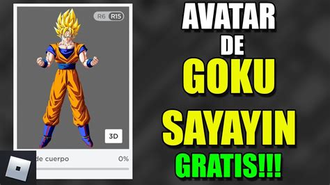 🤑 Avatar De Goku Super Sayayin Gratis En Roblox 🤑 Youtube
