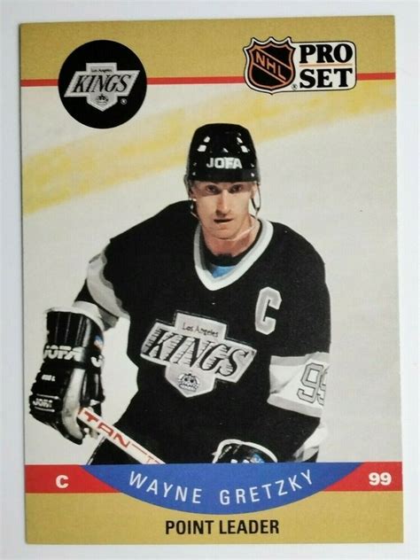 Wayne Gretzky Los Angeles Kings 1990 Pro Set Nhl Hockey Card 394 Point
