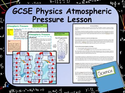 Ks4 Aqa Gcse Physics Science Atmospheric Pressure Lesson Teaching