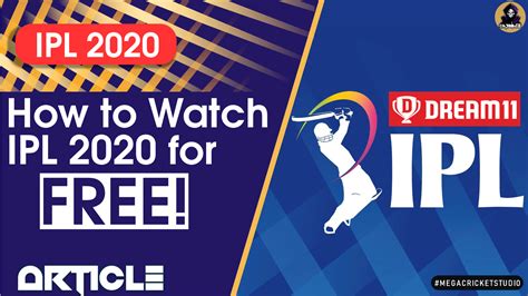 How To Watch Ipl 2020 For Free On Mobile Watch Ipl Live Streaming For