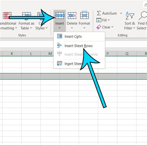 How To Insert A Row In Microsoft Excel For Office 365
