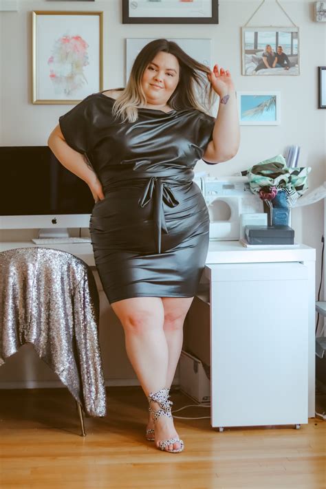 Plus Size Faux Leather Midi Dress Natalie In The City
