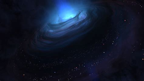 Stars Cgi Space Digital Art Gravitational Lens Gargantua Black