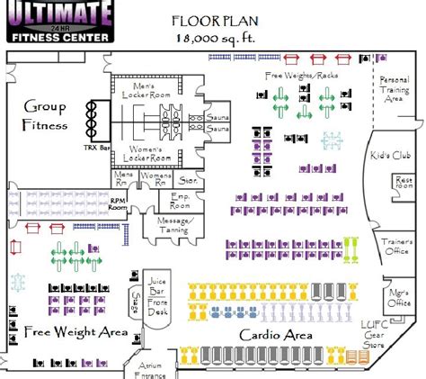 Pin By Steve Medina On Fitness Center Floor Plan Fitness Center