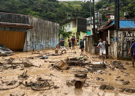Fotos Em São Paulo Cidades Do Litoral Norte Estão Com Registros De Deslizamentos Alagamentos