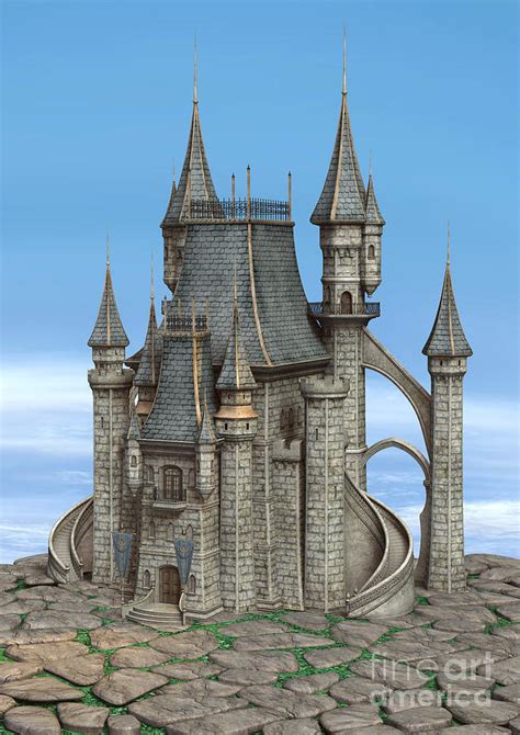 Fairy Tale Castle Digital Art By Design Windmill Fine Art America