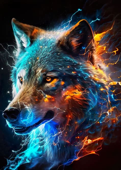 Lightning Wolf Wallpaper