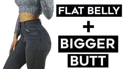 ️how to get a flat stomach bigger butt 4 workouts for bigger booty and flat belly youtube