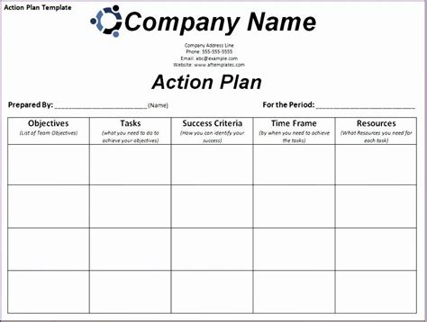Action Plan Template Excel Unique 10 Employee Review Template Excel
