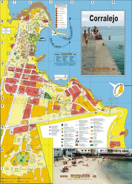 Fuerteventura Street Map From Corralejo