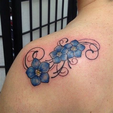 Removable blue forget me not flower tattoo set temp tattoos. Forget me not | Tattoo inspiration | Pinterest | Posts ...