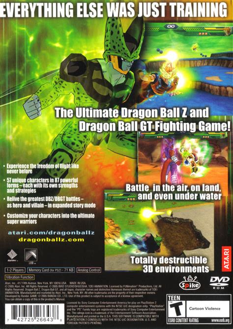 Plus great forums, game help and a special question and answer system. Dragon Ball Z: Budokai Tenkaichi (2005) PlayStation 2 box ...